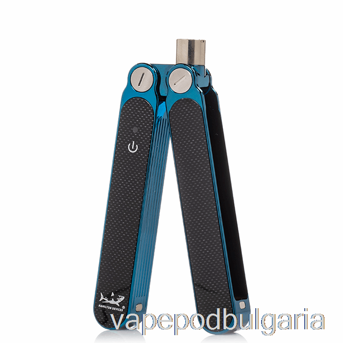Vape 10000 Дръпки Hamilton Devices Butterfly 510 Vaporizer батерия син
